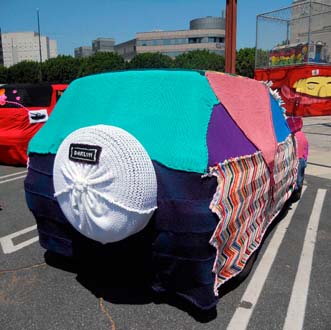 Car Cozy at MOCA - Installation by Darlyn Susan Yee